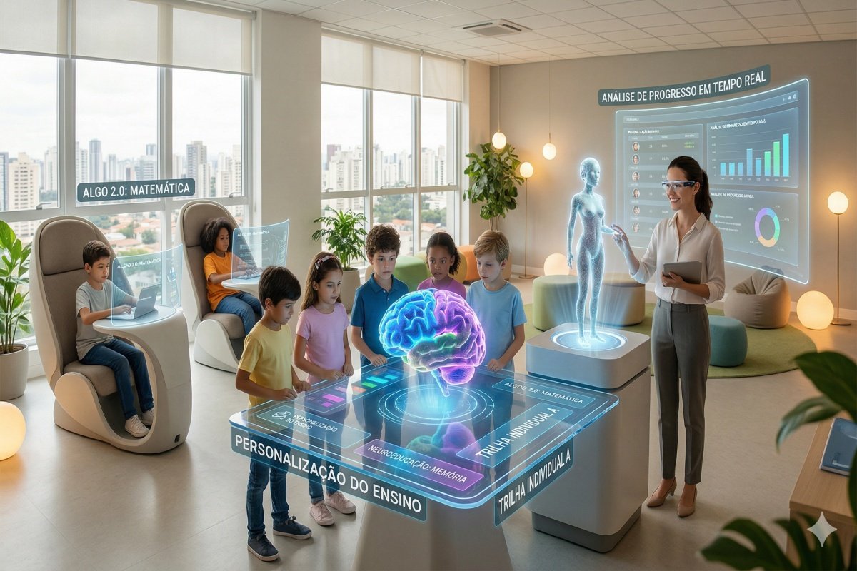 capa O guia definitivo da educação em 2026: IA, hiperpersonalização e o novo papel do professor